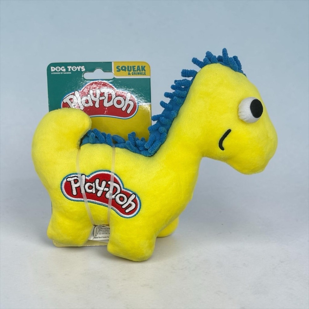 Hasbro Brand New Play-doh HORSE Dog Toy Squeak And Crinkle NEW!!